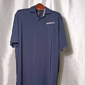 FootJoy Navy Golf Polo Shirt for Men's With The Name Of The Patriots Team Size L